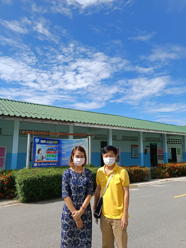 โรงเรียนบ้านโคราช จ.กาญจนบุรี ขอขอบพระคุณ เจ้าหน้าที่เทศบาลตำบลตลาดเขต